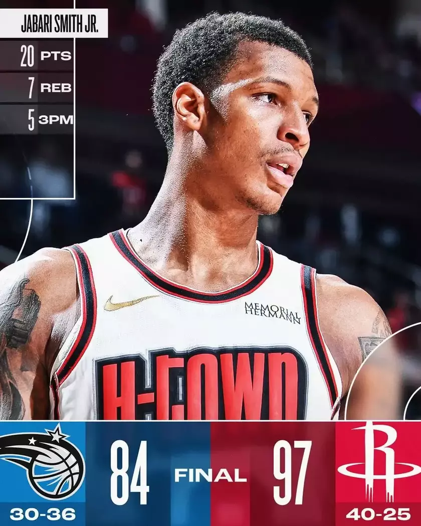 火箭惨败魔术，遭遇两连败